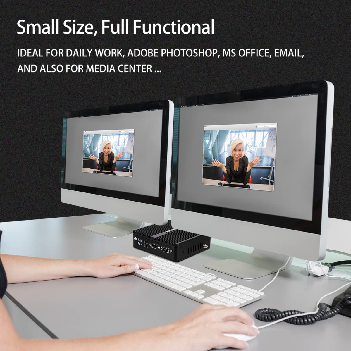 Buy 12th gen Mini Computer Desktop PC, Celeron J6412, Windows 11